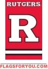 Rutgers Scarlet Knights Applique Banner Flag 44" x 28"