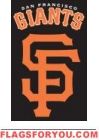 Giants Applique Banner Flag 44" x 28"