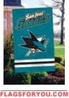 San Jose Sharks Applique Banner Flag 44" x 28"