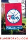Philadelphia 76ers Applique Banner Flag 44" x 28"
