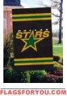 Dallas Stars Applique Banner Flag 44" x 28"