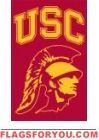 USC Trojans "Trojan Head" Applique Banner Flag 44" x 28"