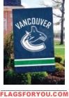Vancouver Canucks Applique Banner Flag 44" x 28"