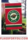 Minnesota Wild Applique Banner Flag 44" x 28"
