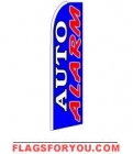 Auto Alarm (Sideways) Feather Flag 2.5' x 11'
