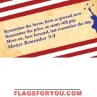 3' x 5' Always Remember Decorative Flag