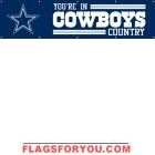 Cowboys Banner 8' x 2'