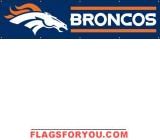 Broncos Banner 8' x 2'