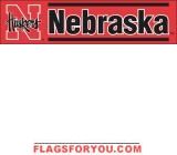 Nebraska Cornhuskers Banner 8' x 2'