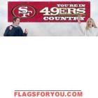 Forty-niners Banner 8' x 2'