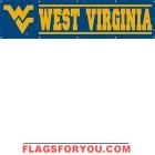 West Virginia Mountaineers Banner 8' x 2'