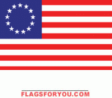 last 1 - applique Betsy Ross House Flag