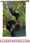Courtyard Garden Cats - House Flag