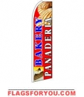 Bakery Panaderia (Sideways) Feather Flag 3' x 11.5'