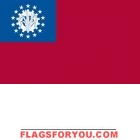 3' x 5' Burma Myanmar High Wind, US Made Flag