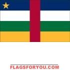 5' x 8' Central African Republic High Wind, US Made Flag