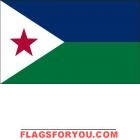 3' x 5' Djibouti High Wind, US Made Flag