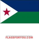 5' x 8' Djibouti High Wind, US Made Flag