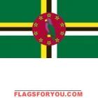 3' x 5' Dominica High Wind, US Made Flag
