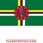 5' x 8' Dominica High Wind, US Made Flag