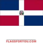 2' x 3' Dominican Republic High Wind, US Made Flag