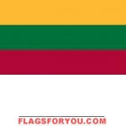 2' x 3' Lithuania High Wind, US Made Flag
