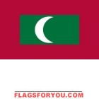2' x 3' Maldive Islands High Wind, US Made Flag