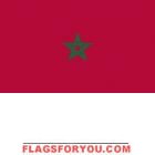 5' x 8' Morocco High Wind, US Made Flag