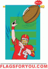 Football Player House Flag