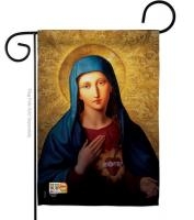 Sacred Heart Of Mary Garden Flag