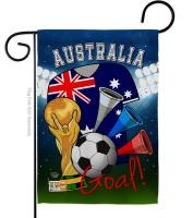 Australia Soccer Garden Flag