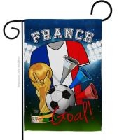 France Soccer Garden Flag