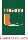 Miami Hurricanes Garden Window Flag 15" x 10.5"