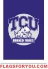 TCU - Texas Christian Garden Window Flag 15" x 10.5"