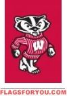 Wisconsin Badgers Garden Window Flag 15" x 10.5"