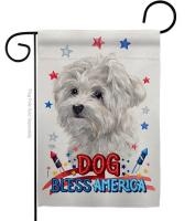 Patriotic Maltese Garden Flag