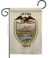 Coat Of Arms Of Idaho Garden Flag