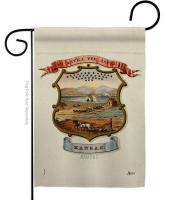 Coat Of Arms Of Kansas Garden Flag