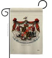 Coat Of Arms Of Maryland Garden Flag