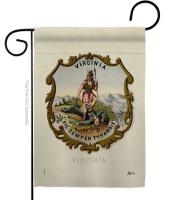 Coat Of Arms Of Virginia Garden Flag