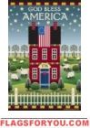 God Bless America Garden Flag
