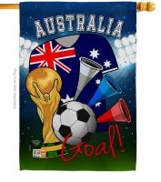 Australia Soccer House Flag