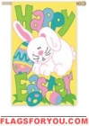 Happy Easter Bunny House Flag