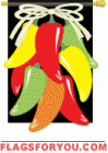 Hot Pepper Garden Flag