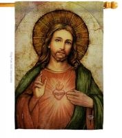 Sacred Heart Of Jesus House Flag