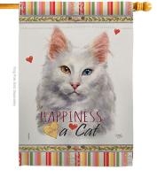 Turkish Angora Happiness House Flag