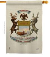 Coat Of Arms Of Michigan House Flag