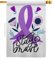 Stay Brave House Flag