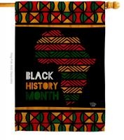 Afro-Americans History Month House Flag