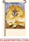 Pomeranian Garden Flag
